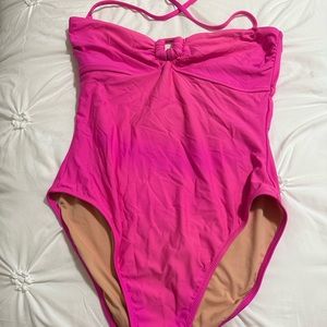 J Crew one piece pink bathing suit 👙